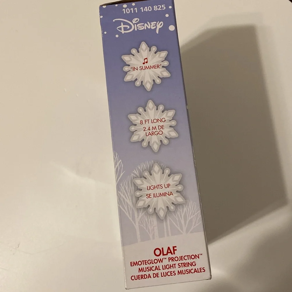 Disney Singing Olaf Christmas Musical Light String  8ft new Emoteglow projection